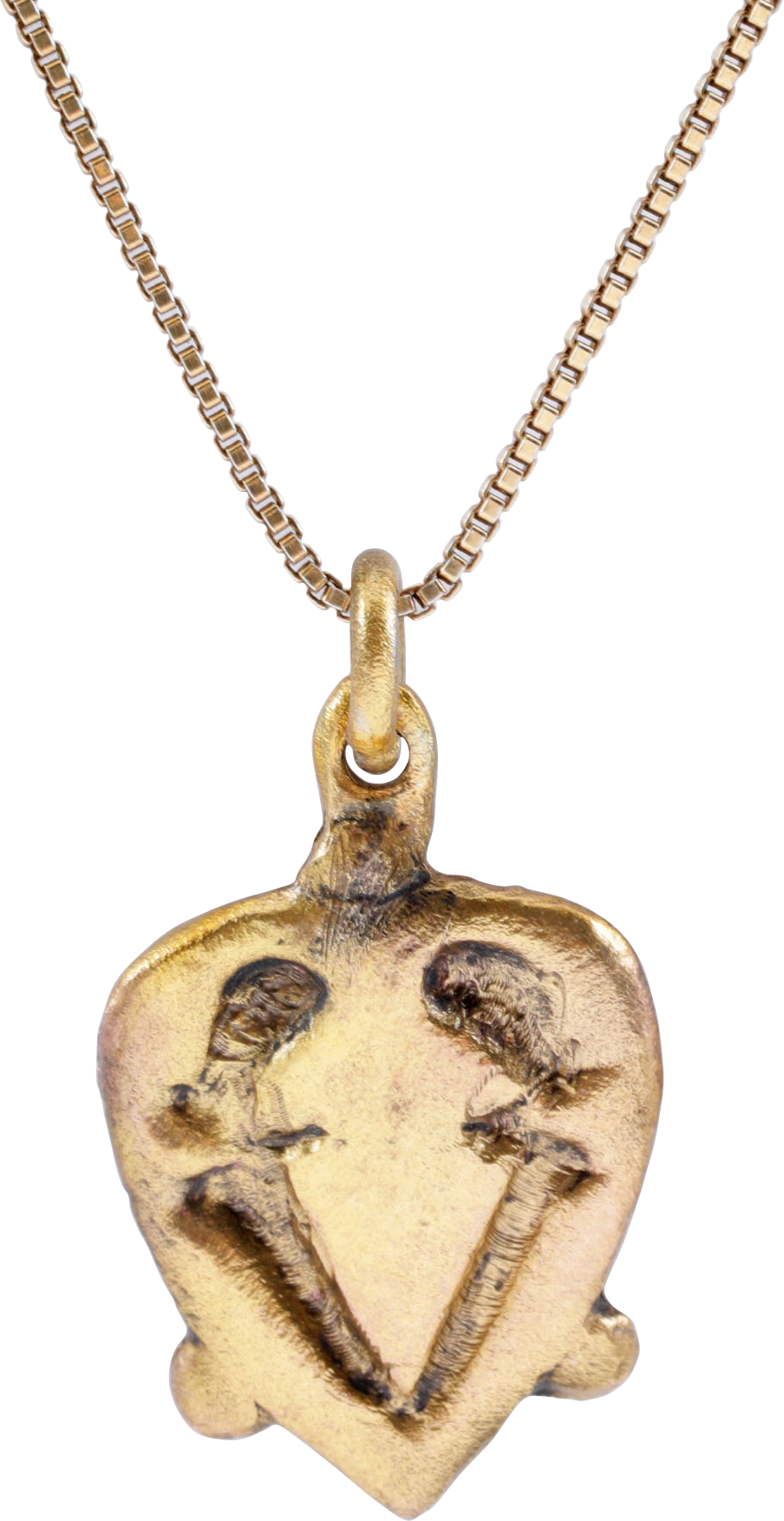 ANCIENT VIKING HEART PENDANT NECKLACE, C.850-1050 AD - Picardi Jewelry