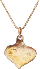 VIKING HEART PENDANT NECKLACE, C.950-1050 AD - Picardi Jewelry