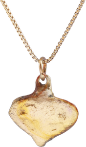 VIKING HEART PENDANT NECKLACE, C.950-1050 AD - Picardi Jewelry