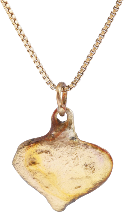 VIKING HEART PENDANT NECKLACE, C.950-1050 AD - Picardi Jewelry