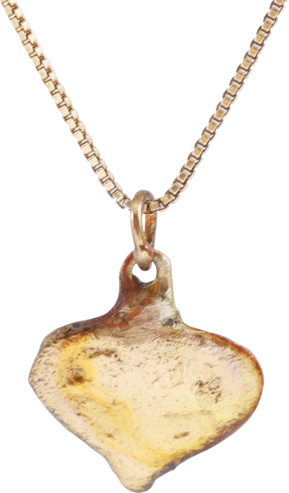 VIKING HEART PENDANT NECKLACE, C.950-1050 AD - Picardi Jewelry