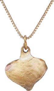 VIKING HEART PENDANT NECKLACE, C.950-1050 AD - Picardi Jewelry