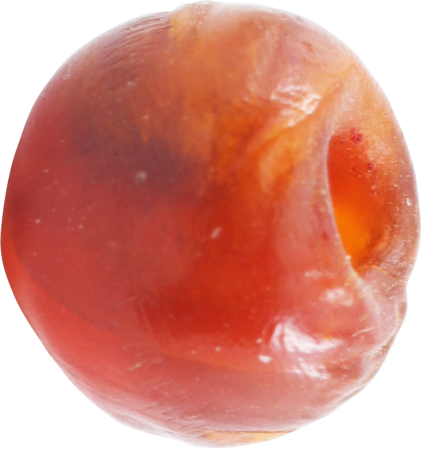 FINE VIKING CARNELIAN BEAD, 800-1050 AD - Picardi Jewelry