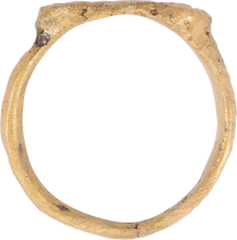 ROMAN EVIL EYE MYSTICAL RING, 1ST-3RD C. AD, SIZE 6 1/2