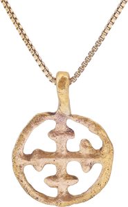 CRUSADER'S CROSS PENDANT NECKLACE, 11TH-13TH CENTURY