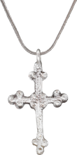 EUROPEAN SILVERED CROSS, LATE MEDIEVAL, 14TH-15TH CENTURY - Picardi Jewelry