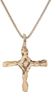 MEDIEVAL CHRISTIAN CROSS NECKLACE C.1100-1300 AD - Picardi Jewelers
