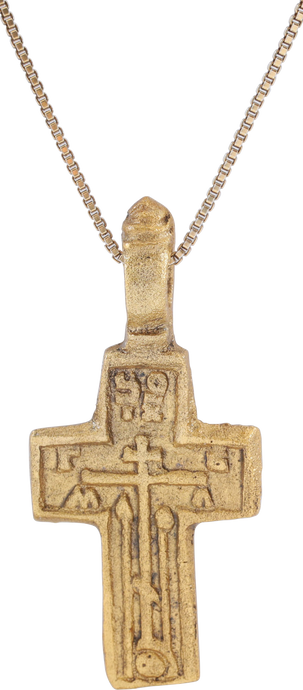 FINE EASTERN EUROPEAN CROSS NECKLACE - Picardi Jewelry