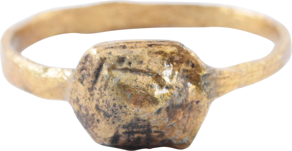FINE ROMAN PROSTITUTE'S RING, C.100-300 AD, SIZE 8 ½ - Picardi Jewelry