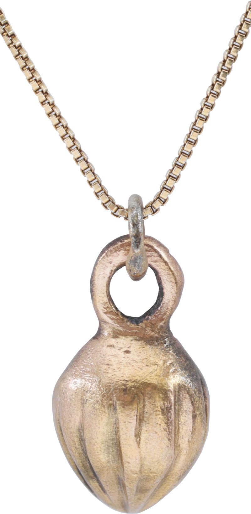 ANCIENT ROMAN SHELL PENDANT NECKLACE C.100-350 AD - Picardi Jewelry