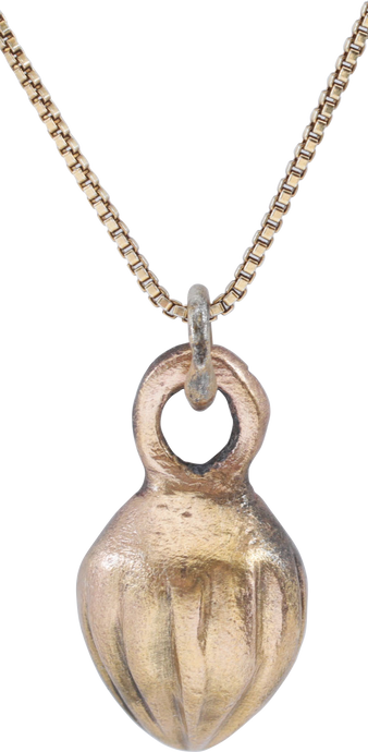 ANCIENT ROMAN SHELL PENDANT NECKLACE C.100-350 AD - Picardi Jewelry