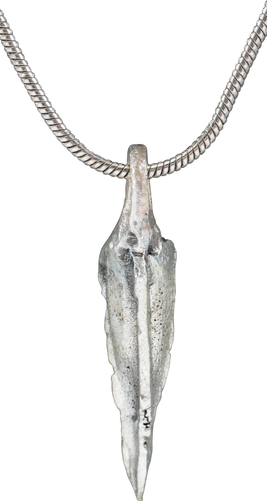 GREEK ARROWHEAD PENDANT NECKLACE, 300-100 BC - Picardi Jewelry