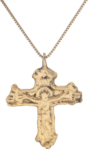 FINE EUROPEAN CHRISTIAN CROSS NECKLACE, 17TH-18TH CENTURY - Picardi Jewelry