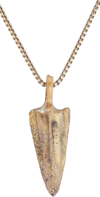 ROMAN ARROWHEAD PENDANT NECKLACE, C.100 BC - Picardi Jewelry