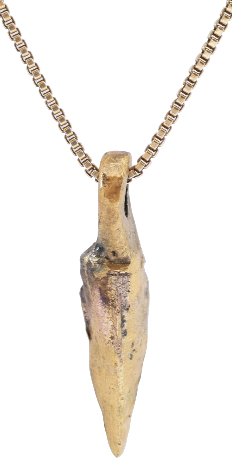 HELLENISTIC GREEK ARROWHEAD PENDANT NECKLACE, 300 - 100 BC - Picardi Jewelers