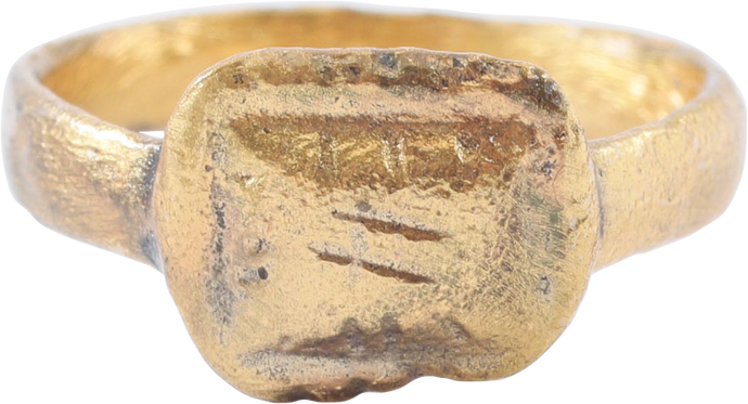 FINE ROMAN PROSTITUTE'S RING, C.100-300 AD, SIZE 4 ½ - Picardi Jewelry