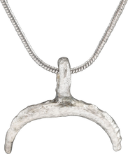 VIKING LUNAR PENDANT NECKLACE C.900-1000 AD - Picardi Jewelry