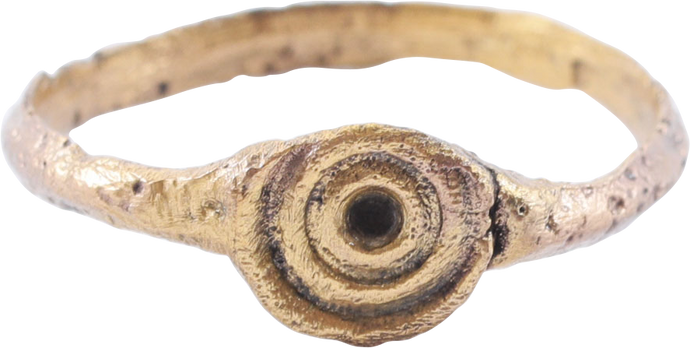 ROMAN EVIL EYE RING, 1ST-3RD CENTURY AD, SIZE 7 3/4 - Picardi Jewelry