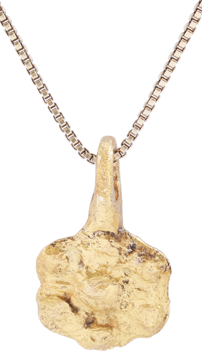 ROMAN WHEEL OF FORTUNE AMULET NECKLACE, 200-550 AD - Picardi Jewelry