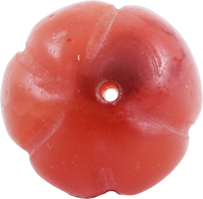 VIKING CARNELIAN BEAD, 900-1050 AD - Picardi Jewelry