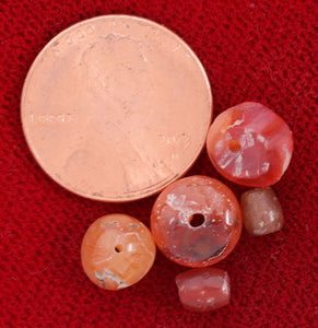 VIKING CARNELIAN BEADS, C.850-1050 - Picardi Jewelry