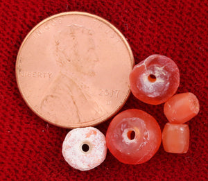 VIKING CARNELIAN BEADS, C.850-1050 - Picardi Jewelry