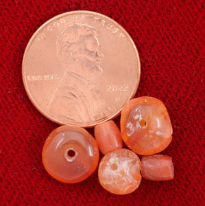 VIKING CARNELIAN BEADS, C.850-1050 - Picardi Jewelry