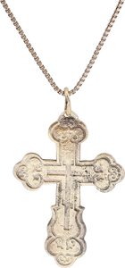 ELEGANT EASTERN EUROPEAN CHRISTIAN CROSS, 17th-18th CENTURY - Picardi Jewelry