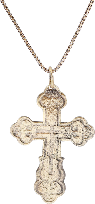 ELEGANT EASTERN EUROPEAN CHRISTIAN CROSS, 17th-18th CENTURY - Picardi Jewelry