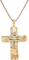 FINE EASTERN EUROPEAN CROSS NECKLACE, RUSSIAN OR UKRAINIAN - Picardi Jewelry