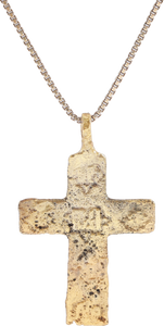 FINE EASTERN EUROPEAN CROSS NECKLACE, RUSSIAN OR UKRAINIAN - Picardi Jewelry