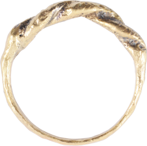 VIKING WARRIOR’S ROPED OR TWIST RING, C.866-1067 AD, SIZE 10 3/4 - Picardi Jewelry