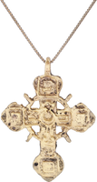 EASTERN EUROPEAN CROSS NECKLACE, 17TH-18TH CENTURY - Picardi Jewelers