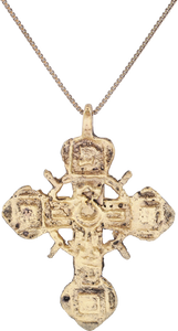 EASTERN EUROPEAN CROSS NECKLACE, 17TH-18TH CENTURY - Picardi Jewelers