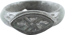 ROMAN SIGNET RING C.100-400AD, SIZE 4 - Picardi Jewelry