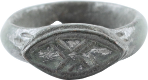 ROMAN SIGNET RING C.100-400AD, SIZE 4 - Picardi Jewelry