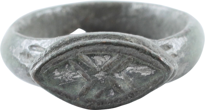 ROMAN SIGNET RING C.100-400AD, SIZE 4 - Picardi Jewelry