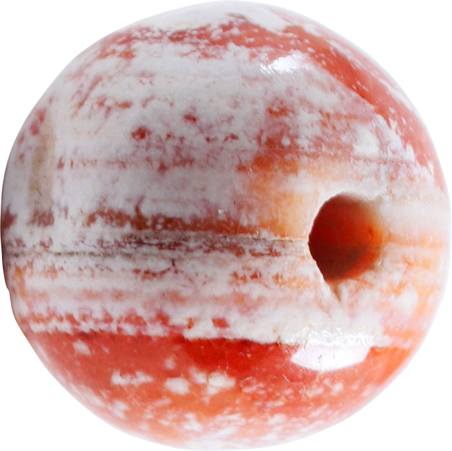 VIKING CARNELIAN BEAD, 850-1050 AD - Picardi Jewelry