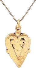 ANCIENT VIKING HEART PENDANT NECKLACE, 866-1067 AD - Picardi Jewelry