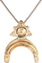 LOVELY VIKING LUNAR PENDANT NECKLACE, 800-1050 AD - Picardi Jewelry