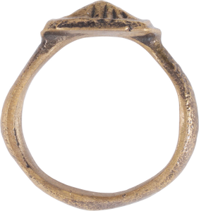 FINE ROMAN PROSTITUTE'S RING, C.100-300 AD, SIZE 5 - Picardi Jewelers