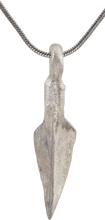 FINE GREEK ARROWHEAD PENDANT NECKLACE, C.8TH-3RD CENTURY BC - Picardi Jewelry