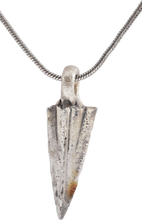 BRONZE ARROWHEAD PENDANT NECKLACE, HELLENISTIC GREEK, 300 - 100 BC - Picardi Jewelry
