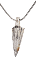 BRONZE ARROWHEAD PENDANT NECKLACE, HELLENISTIC GREEK, 300 - 100 BC - Picardi Jewelry