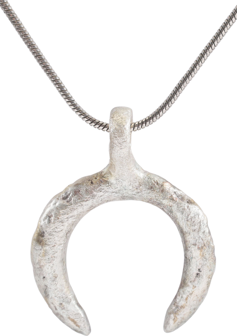 VIKING LUNAR PENDANT NECKLACE, C.900-1000 AD - Picardi Jewelry