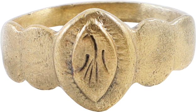 LATE MEDIEVAL WOMAN'S FASHION RING, SIZE 9 ¾ - Picardi Jewelers