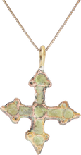 MEDIEVAL UKRAINIAN/RUSSIAN ENAMELED CROSS NECKLACE, 10TH-13TH CENTURY - Picardi Jewelry