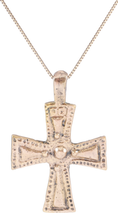 BYZANTINE CROSS PENDANT NECKLACE 6TH-8TH CENTURY AD - Picardi Jewelry