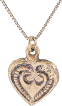 ANCIENT VIKING HEART PENDANT NECKLACE, 866-1067 AD - Picardi Jewelry
