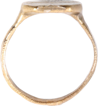 BYZANTINE CHRISTIAN RING, 5TH-9TH CENTURY AD, SIZE 10 ½ - Fagan Arms